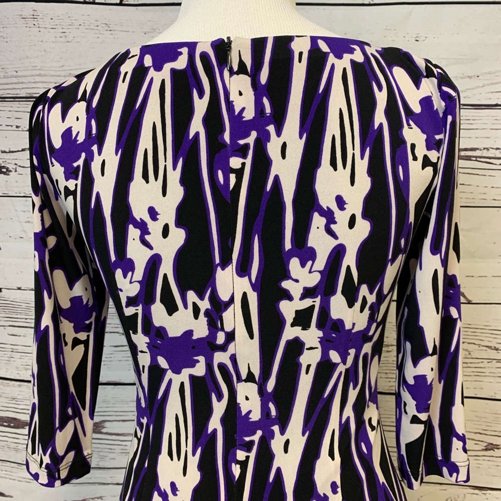 David Meister Abstract Dress Size 2 - Picture 6 of 8